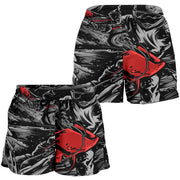 Motocross Women's Shorts in a custom-made racing style featuring moisture-wicking fabric, antibacterial technology, and an adjustable drawstring waistband for female dirt bike riders.