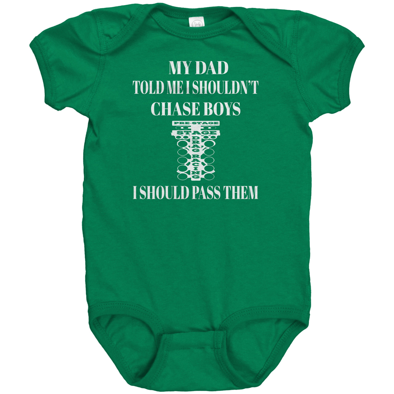 My Dad Told Me That I Shouldn't Chase Boys I Should Pass Them Onesies DR