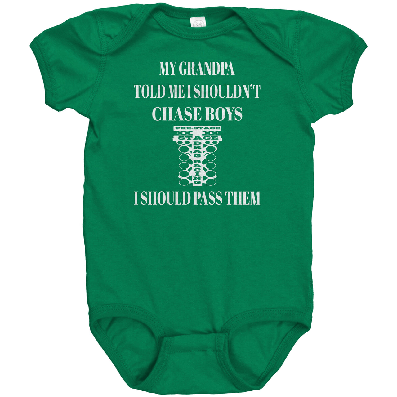 My Grandpa Told Me That I Shouldn't Chase Boys I Should Pass Them Onesies DR