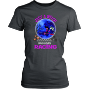 Just A Witch Who Loves Racing T-Shirts