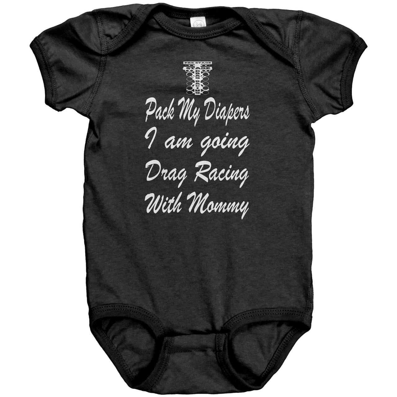 drag racing baby onesies