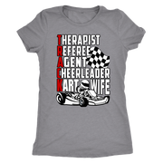 go Kart racing wife t-shirts