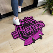Custom shaped late model door mat