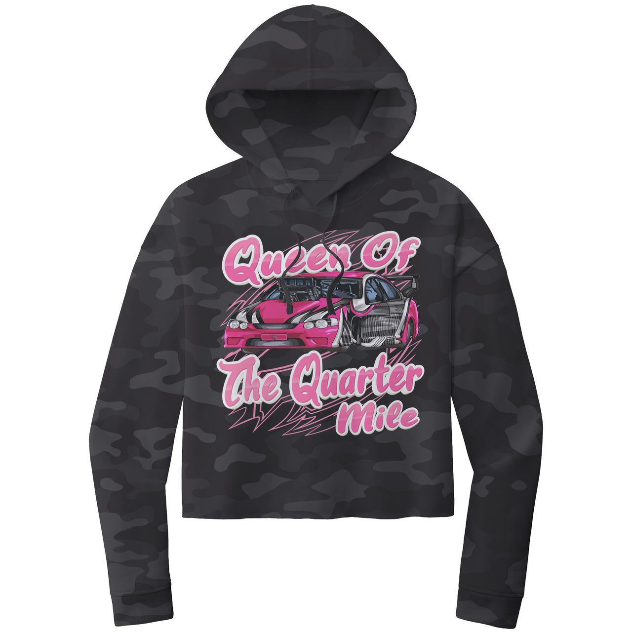 Drag racing women's hoodies