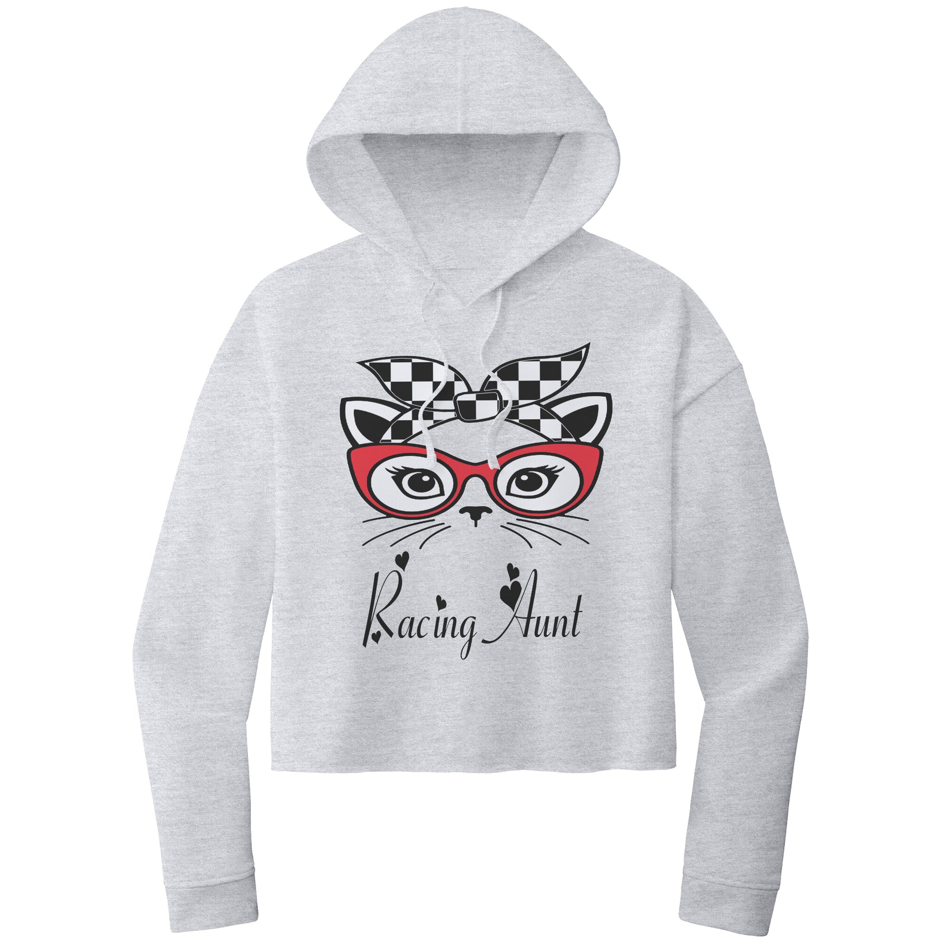Racing Aunt Crop top hoodie