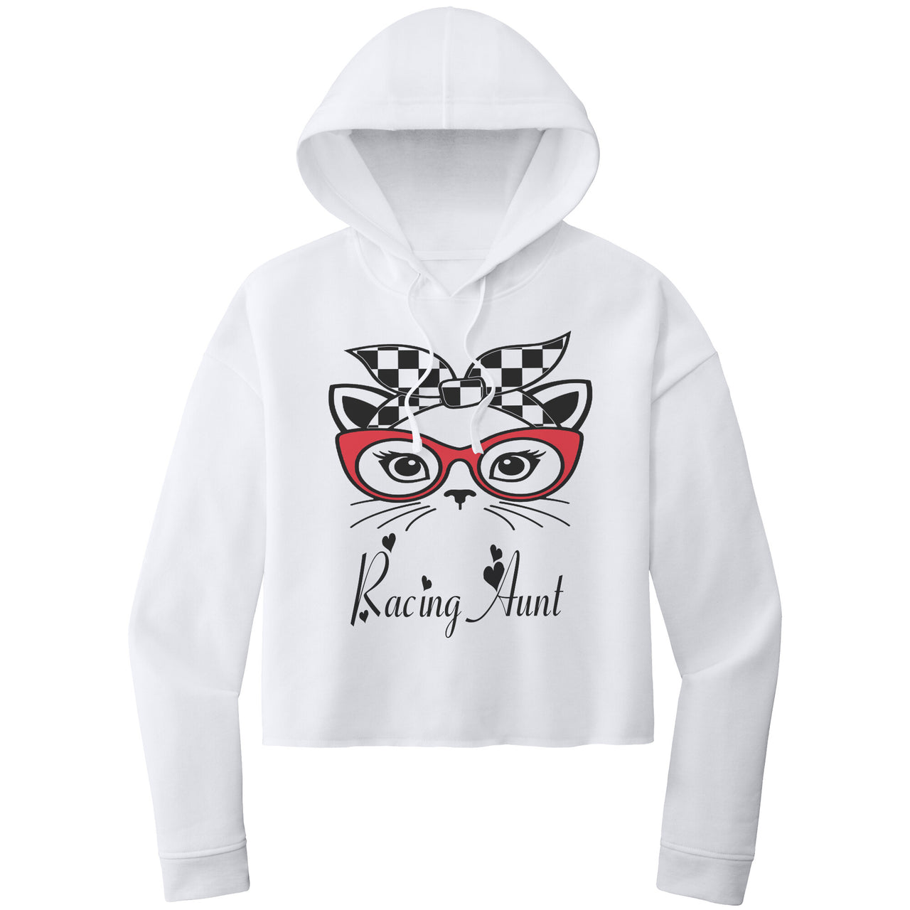 Racing Aunt Crop top hoodie