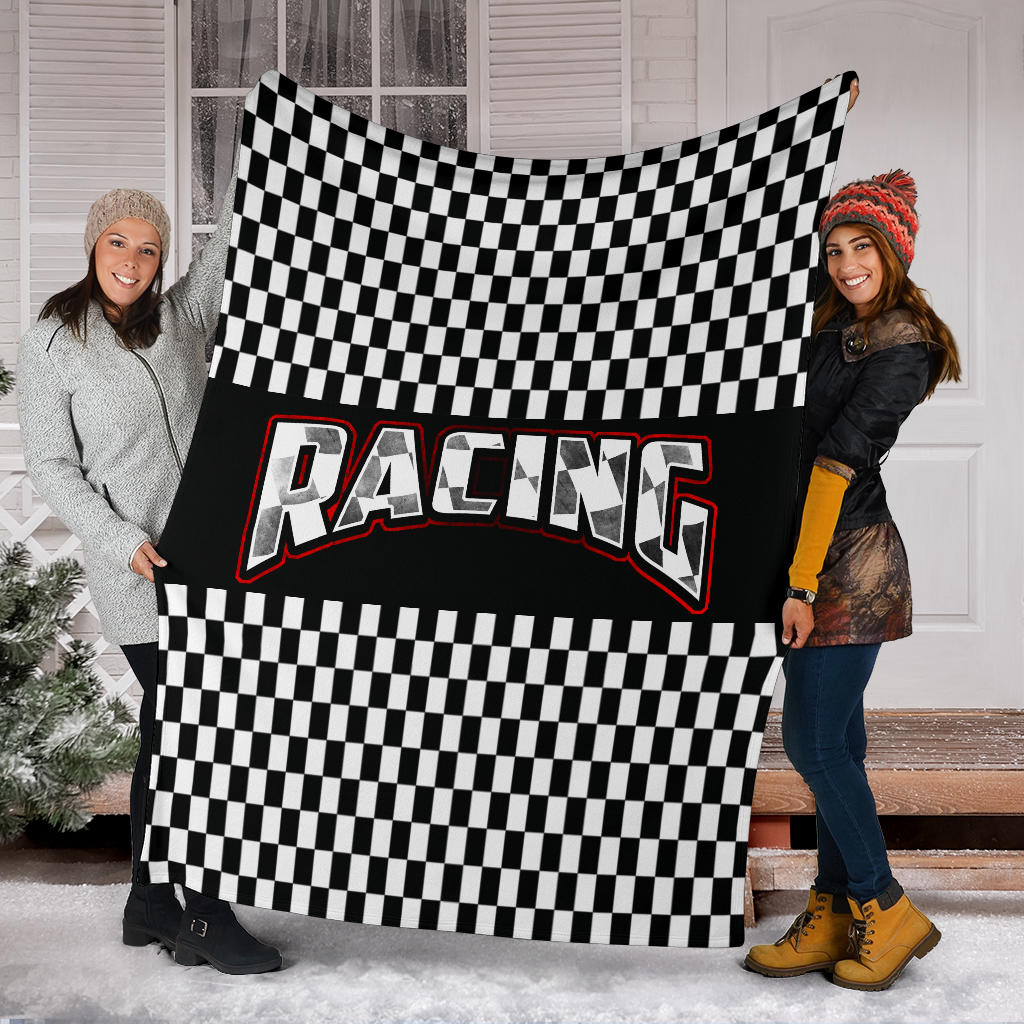 Racing Checkered Blanket