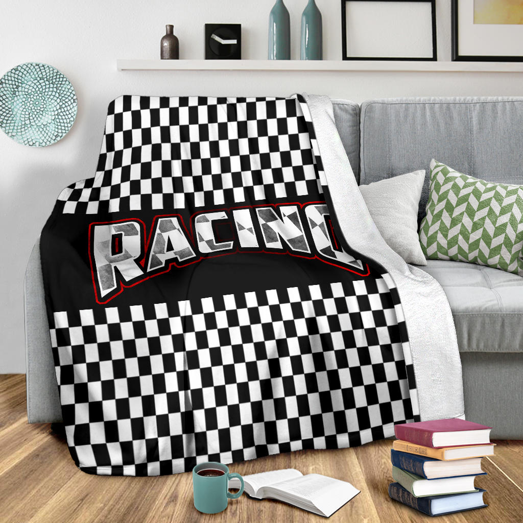Racing Checkered Blanket