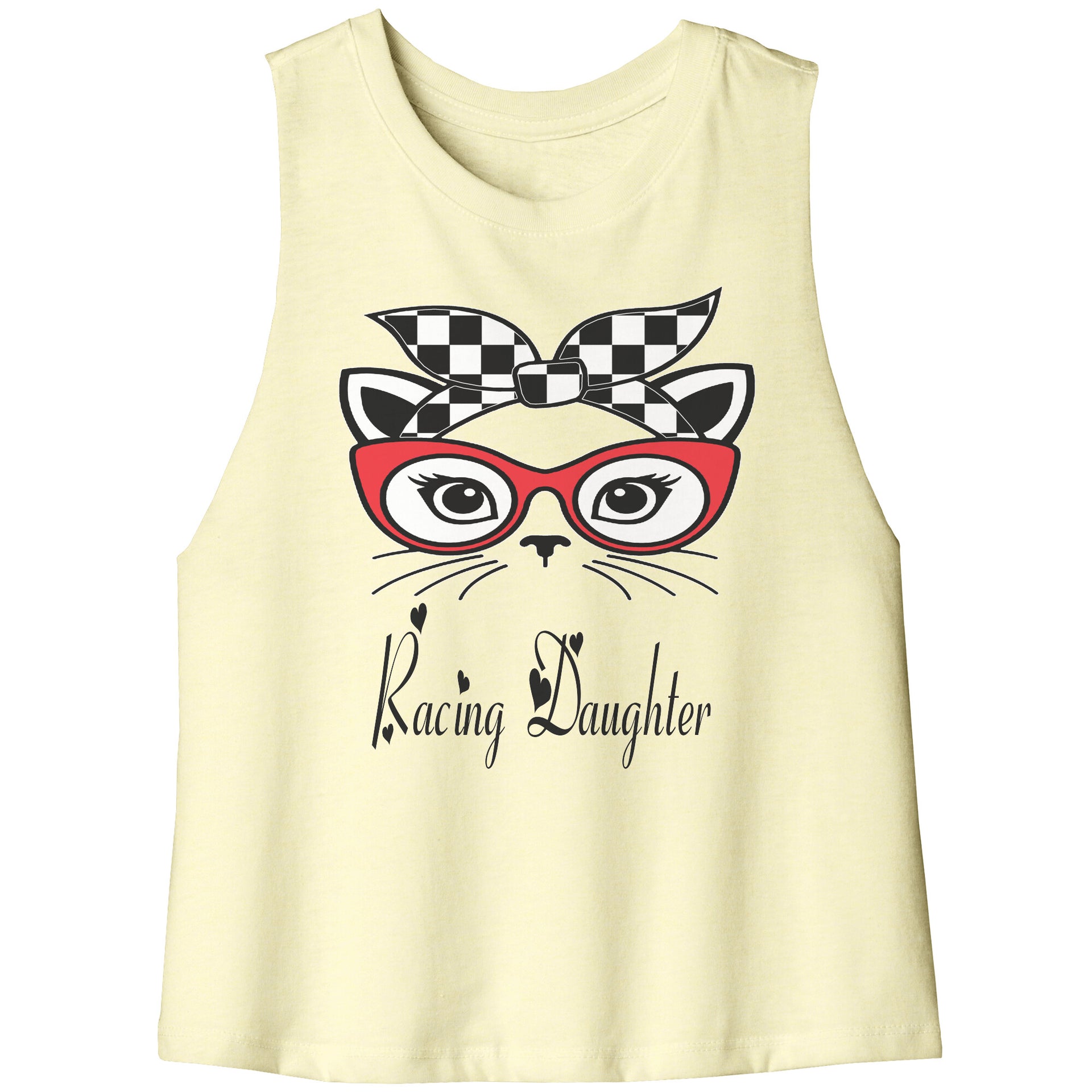 Racing daughter Crop tank top
