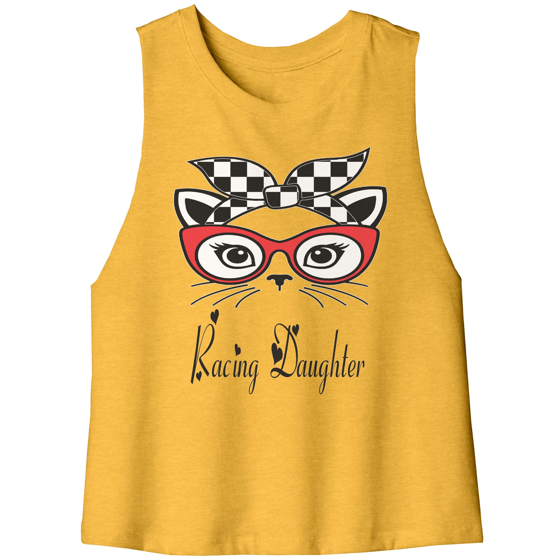 Racing daughter Crop tank top