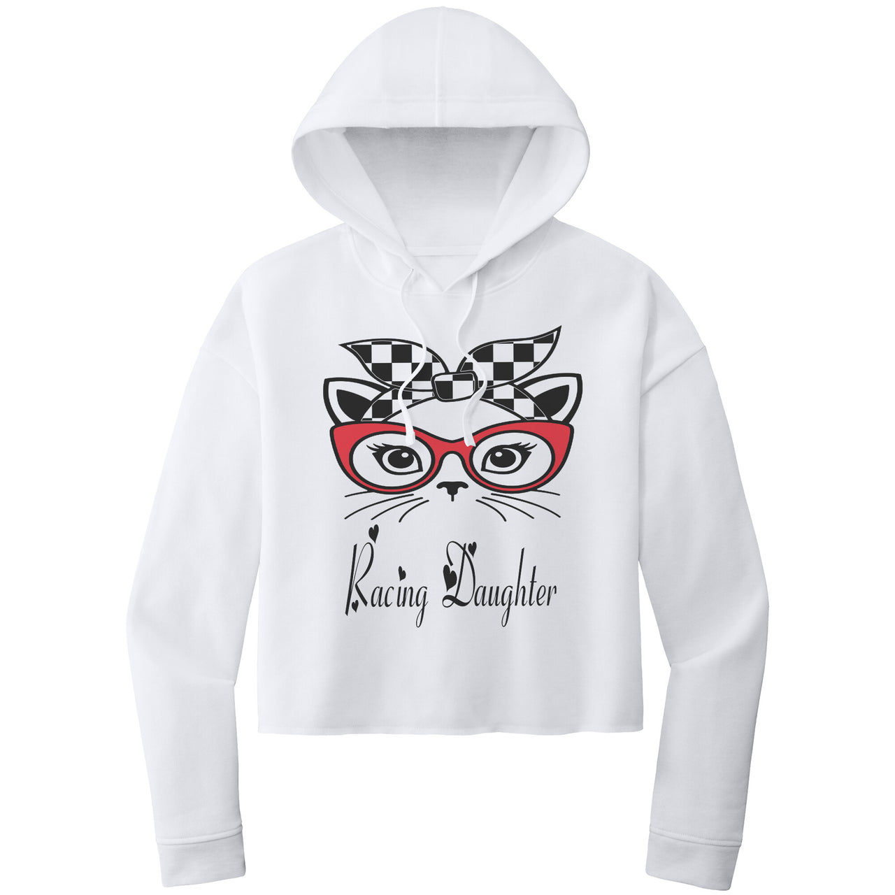 Racing daughter Crop top hoodie