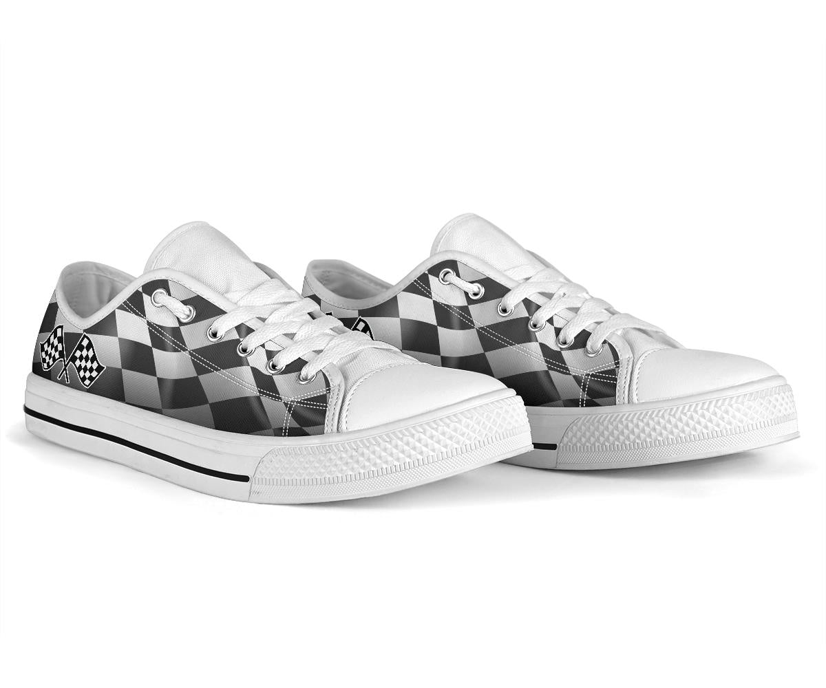 Racing Flag Low Top Shoes
