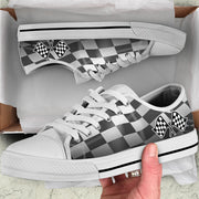 Racing Flag Low Top Shoes