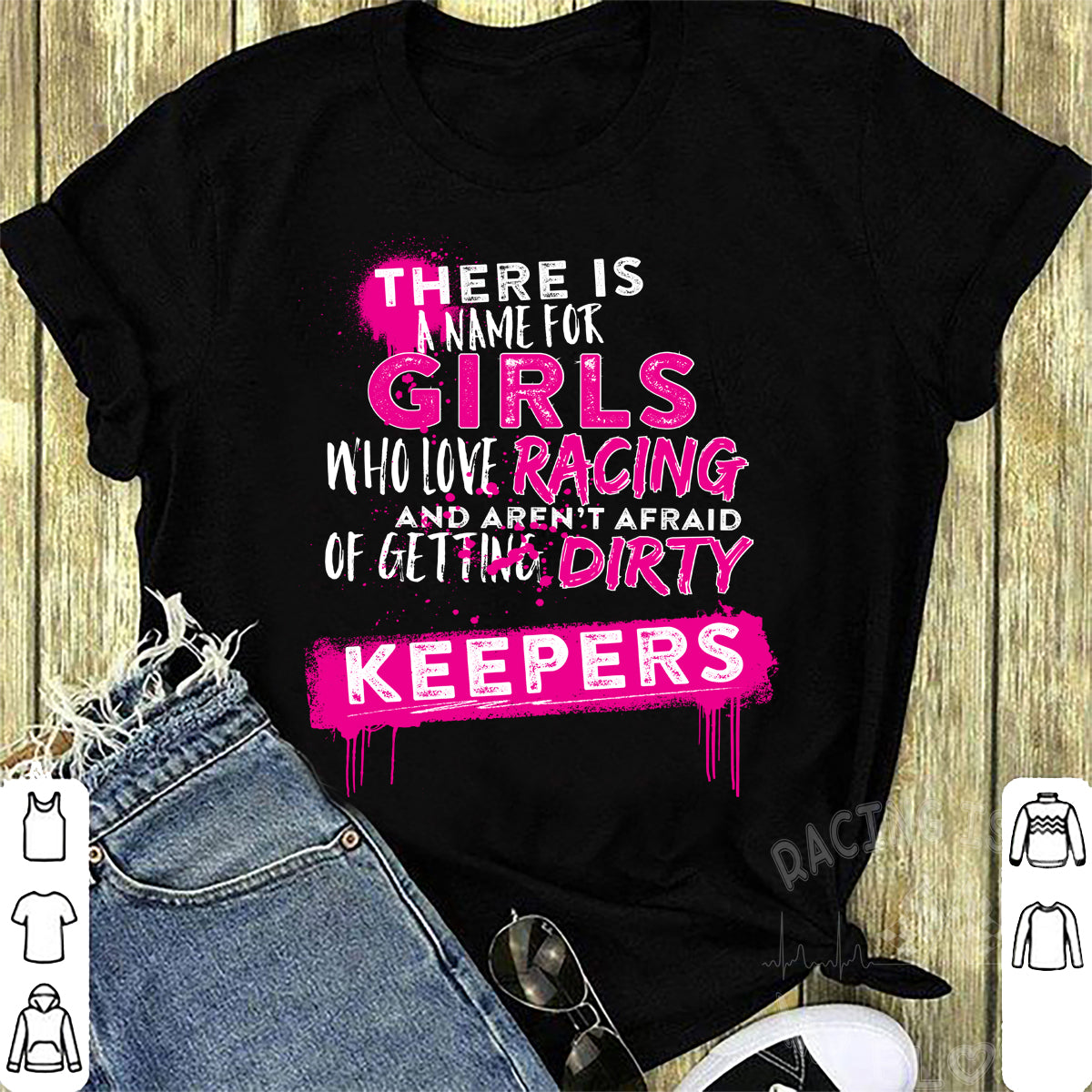 racing girl t shirts