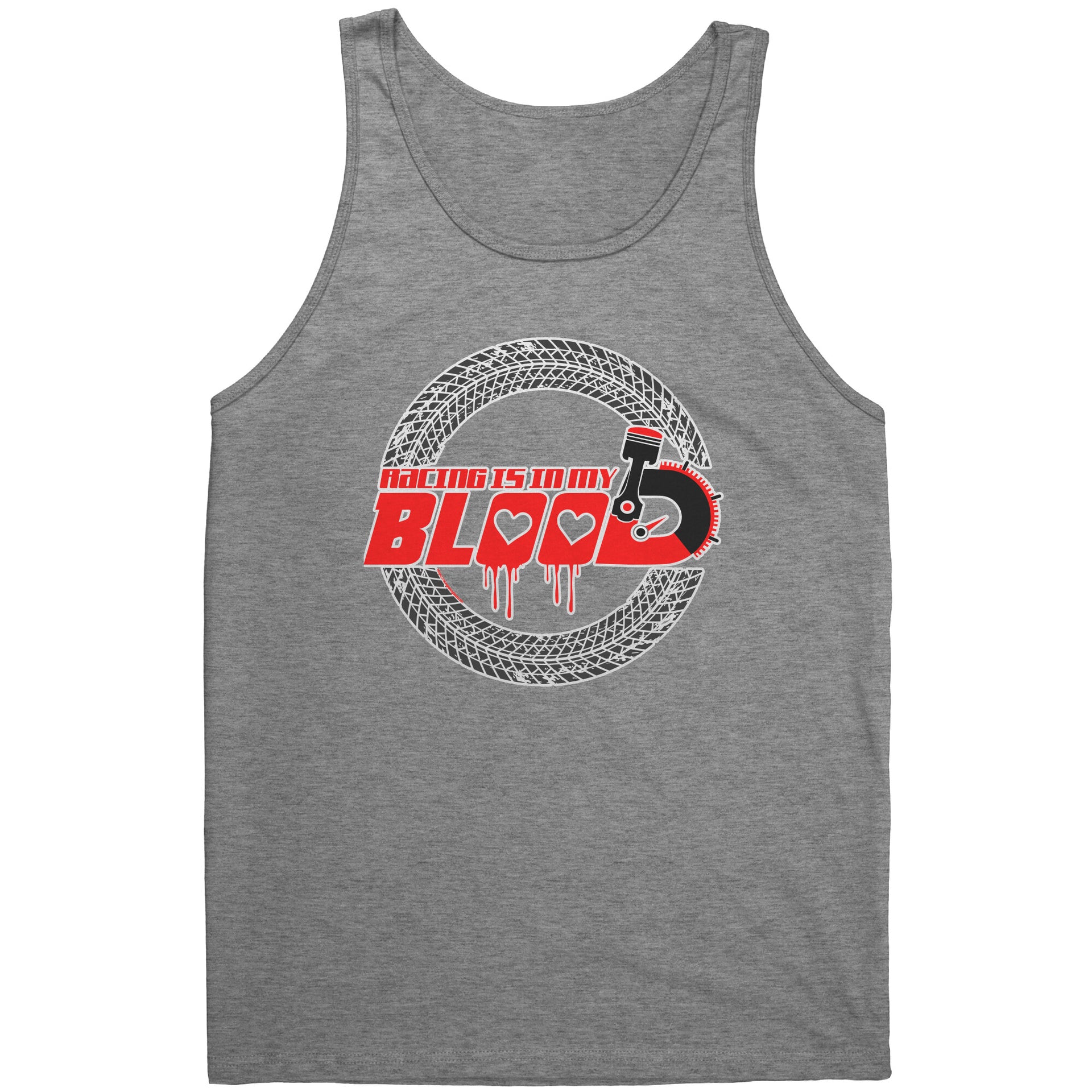 Racing Is In My Blood Tank Tops