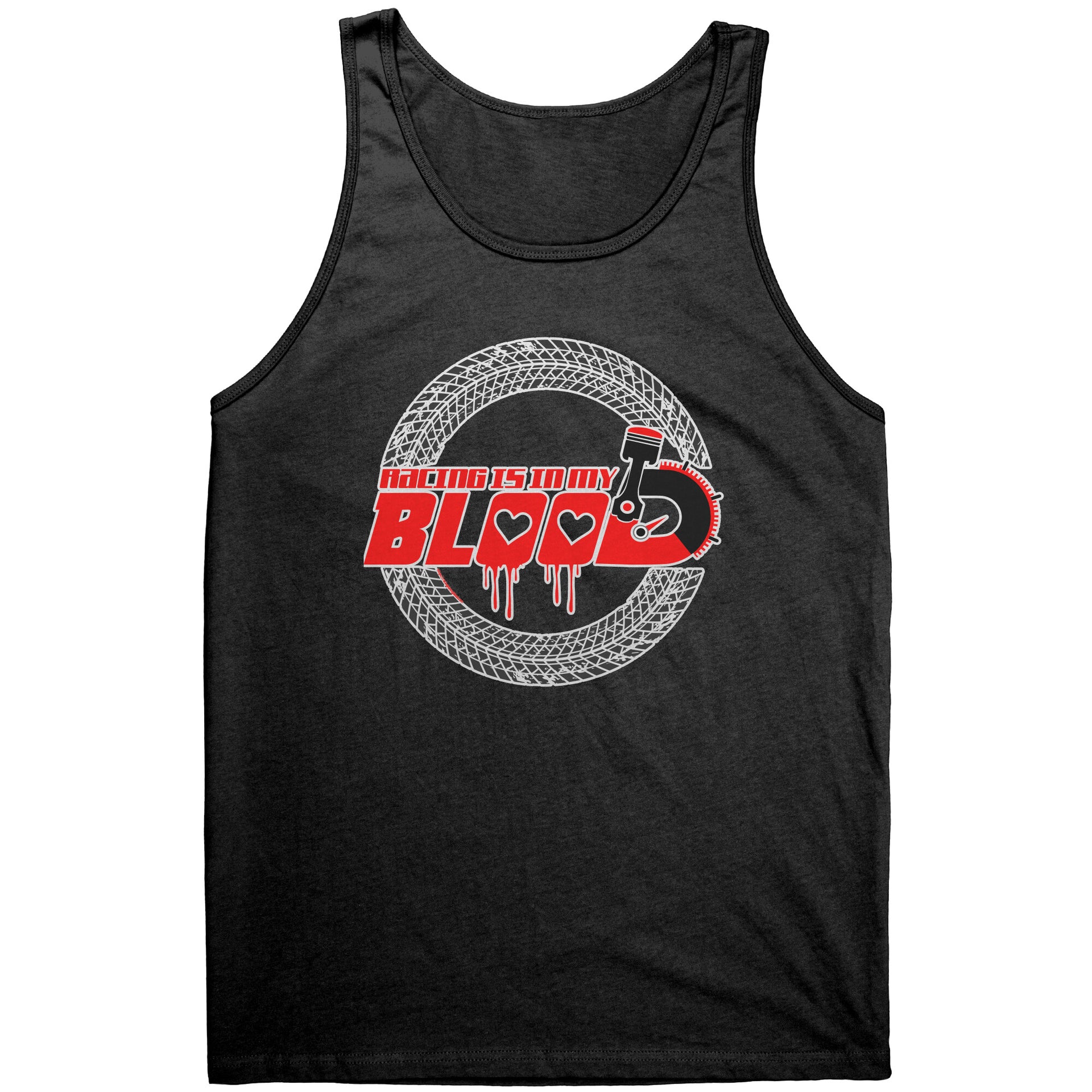 Racing Is In My Blood Tank Tops