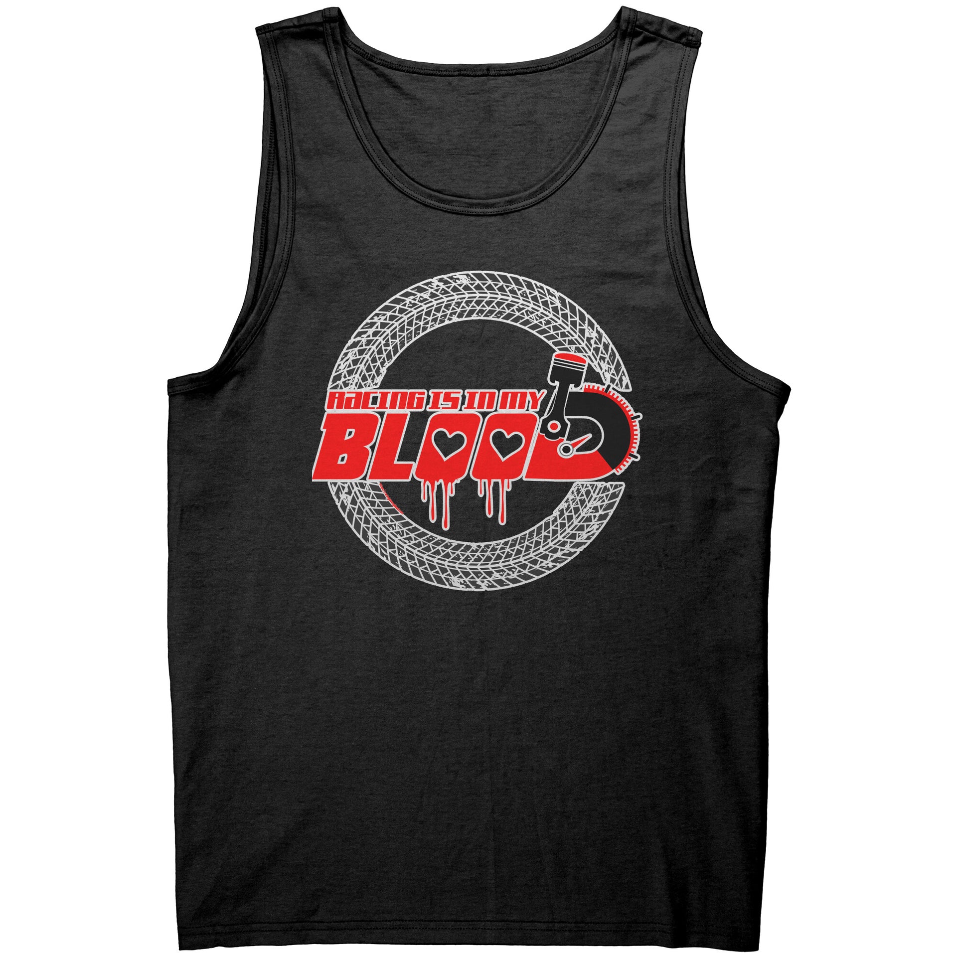 Racing Is In My Blood Tank Tops