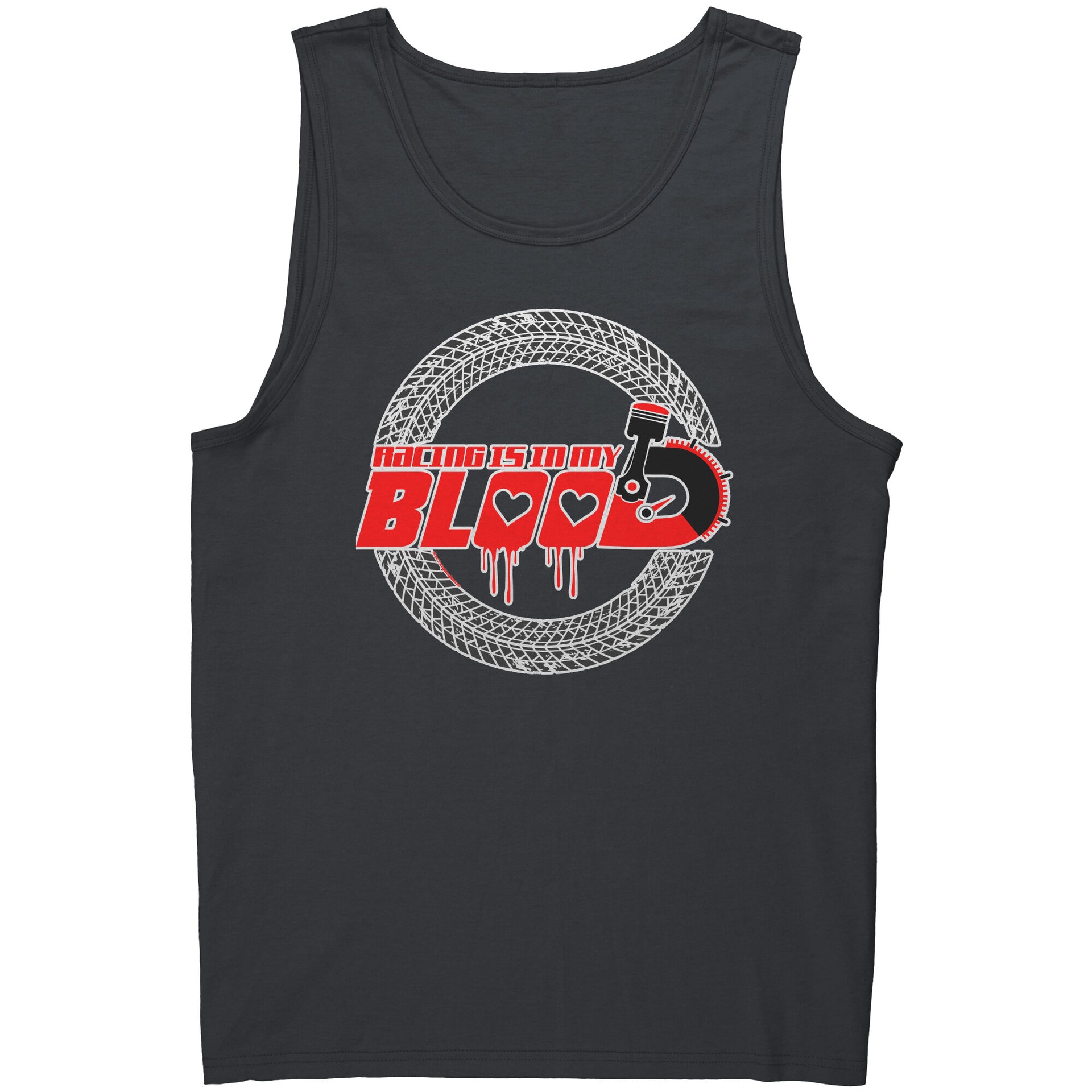 Racing Is In My Blood Tank Tops