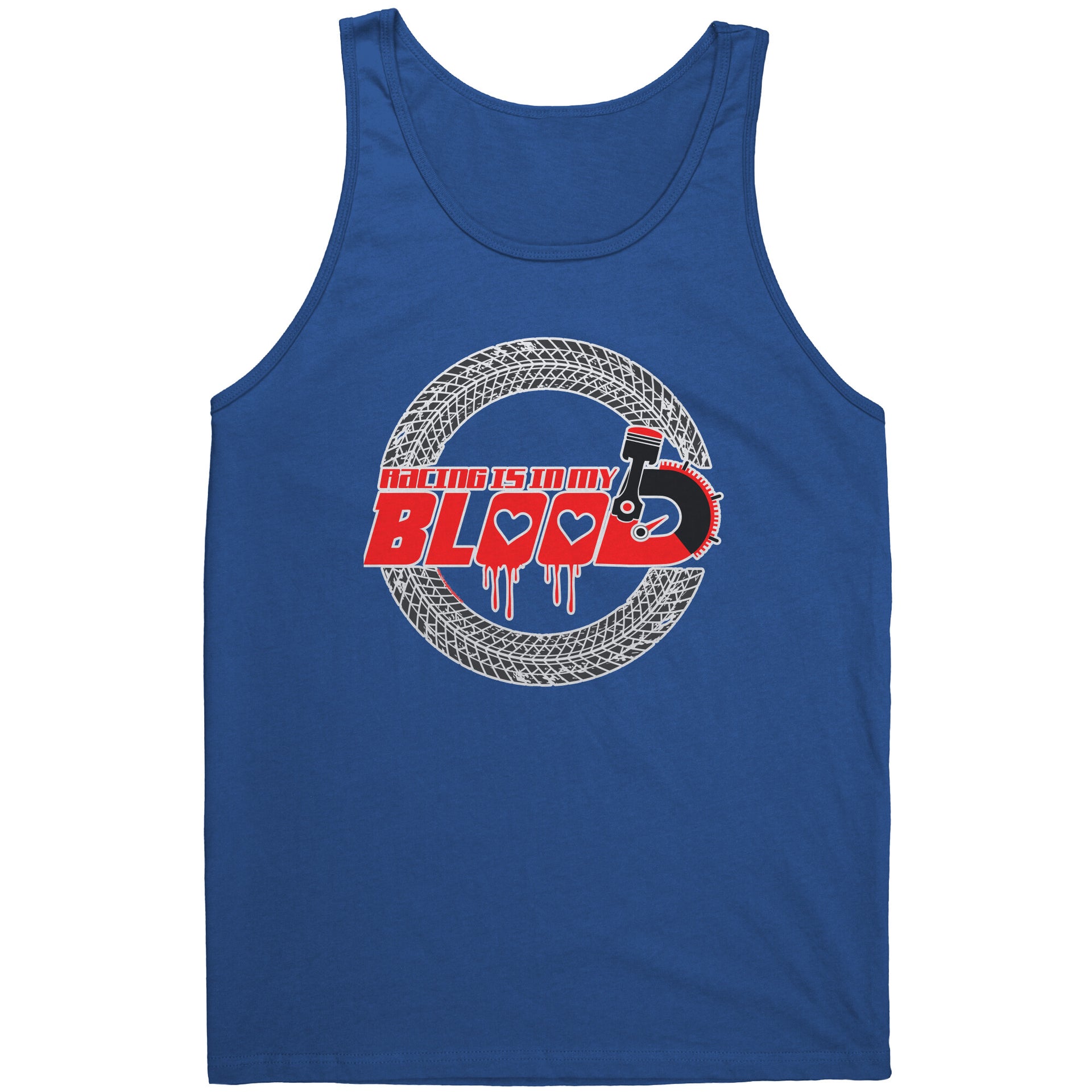 Racing Is In My Blood Tank Tops