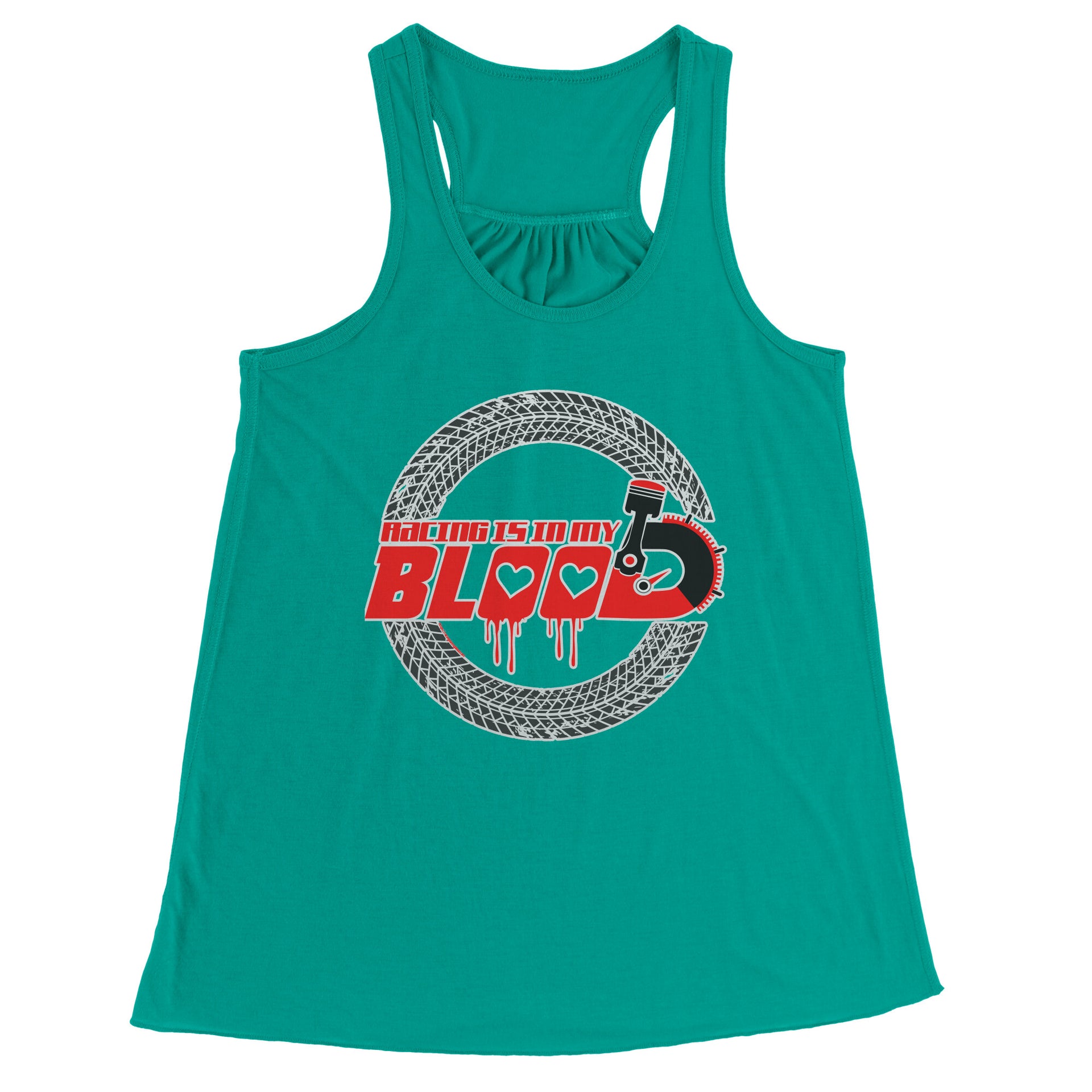 Racing Is In My Blood Tank Tops