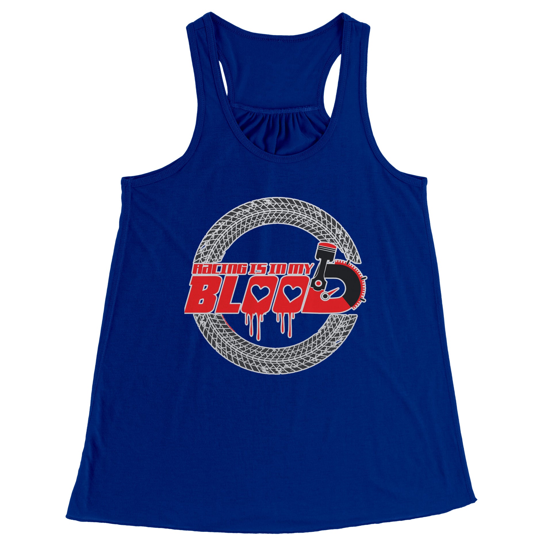 Racing Is In My Blood Tank Tops