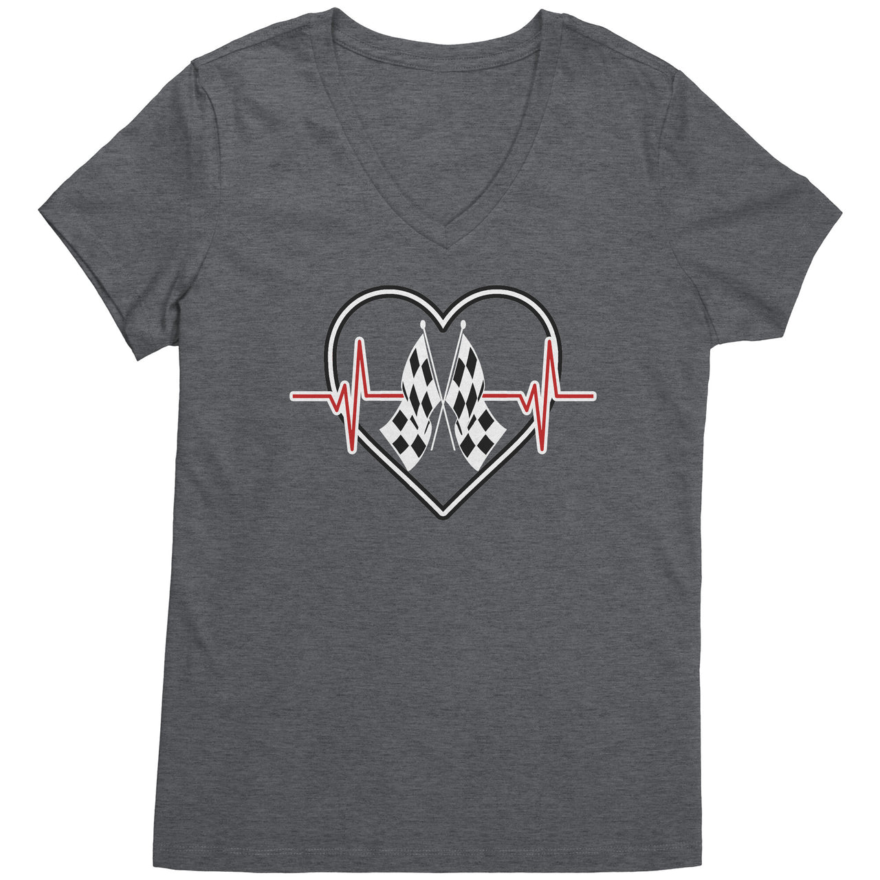 Racing heartbeat t-shirts WT