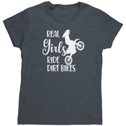 dirt bike women's t-shirts