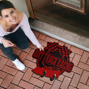 Custom shaped late model door mat