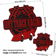 Custom shaped late model door mat