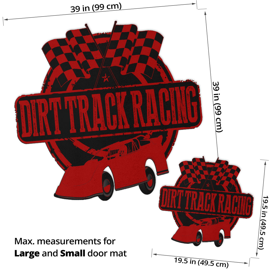 Custom shaped late model door mat