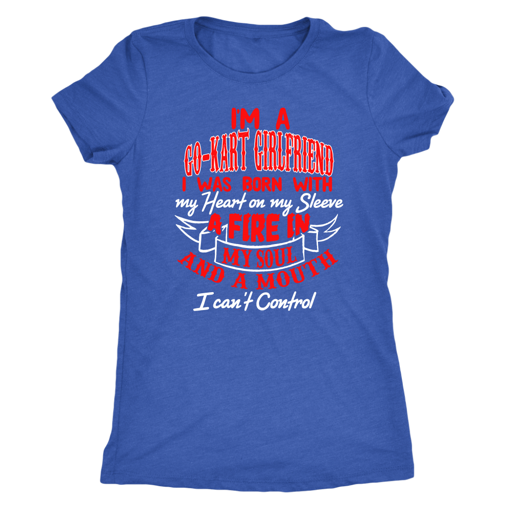 go kart racing girlfriend t-shirts