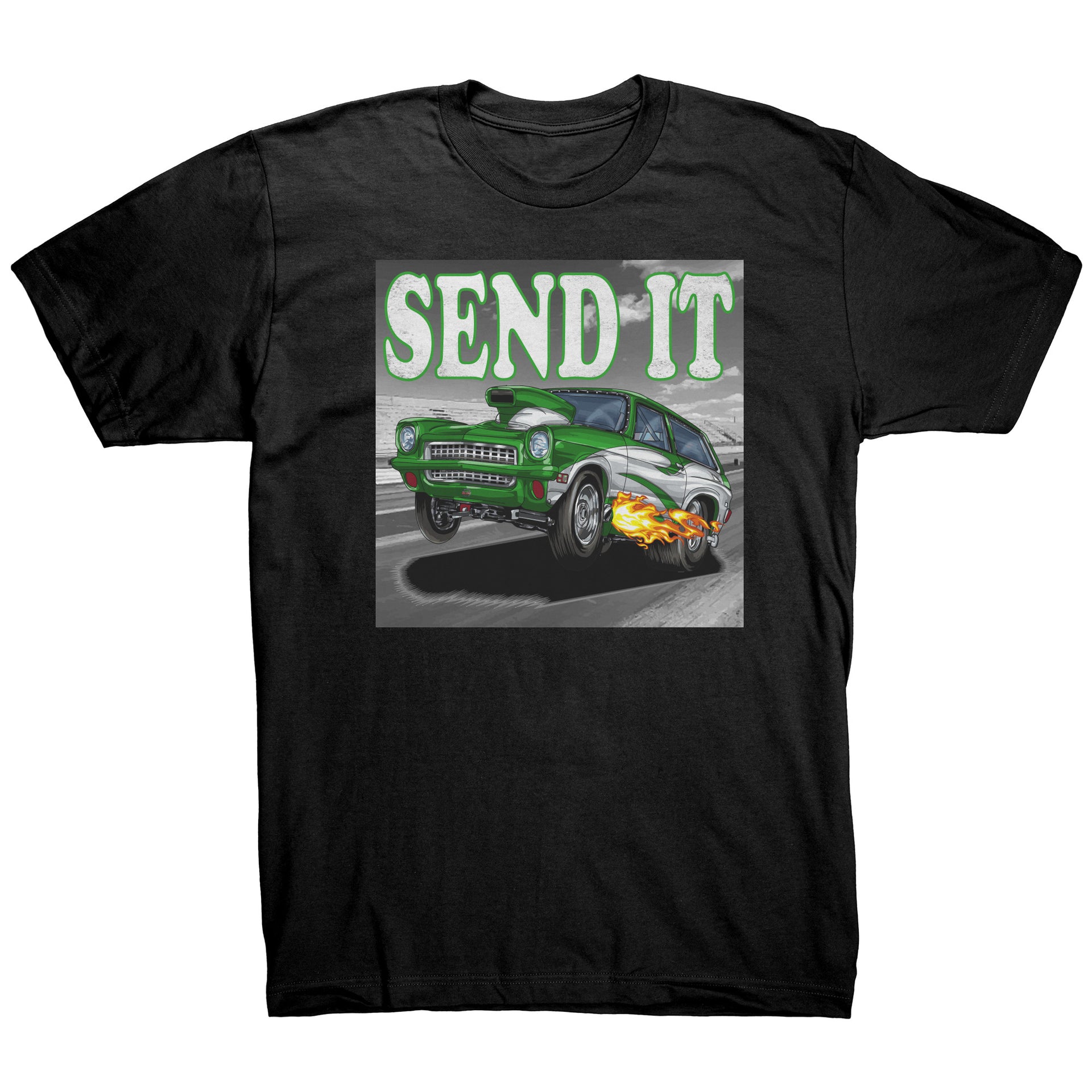 Drag Racing Wagon Car T-Shirts