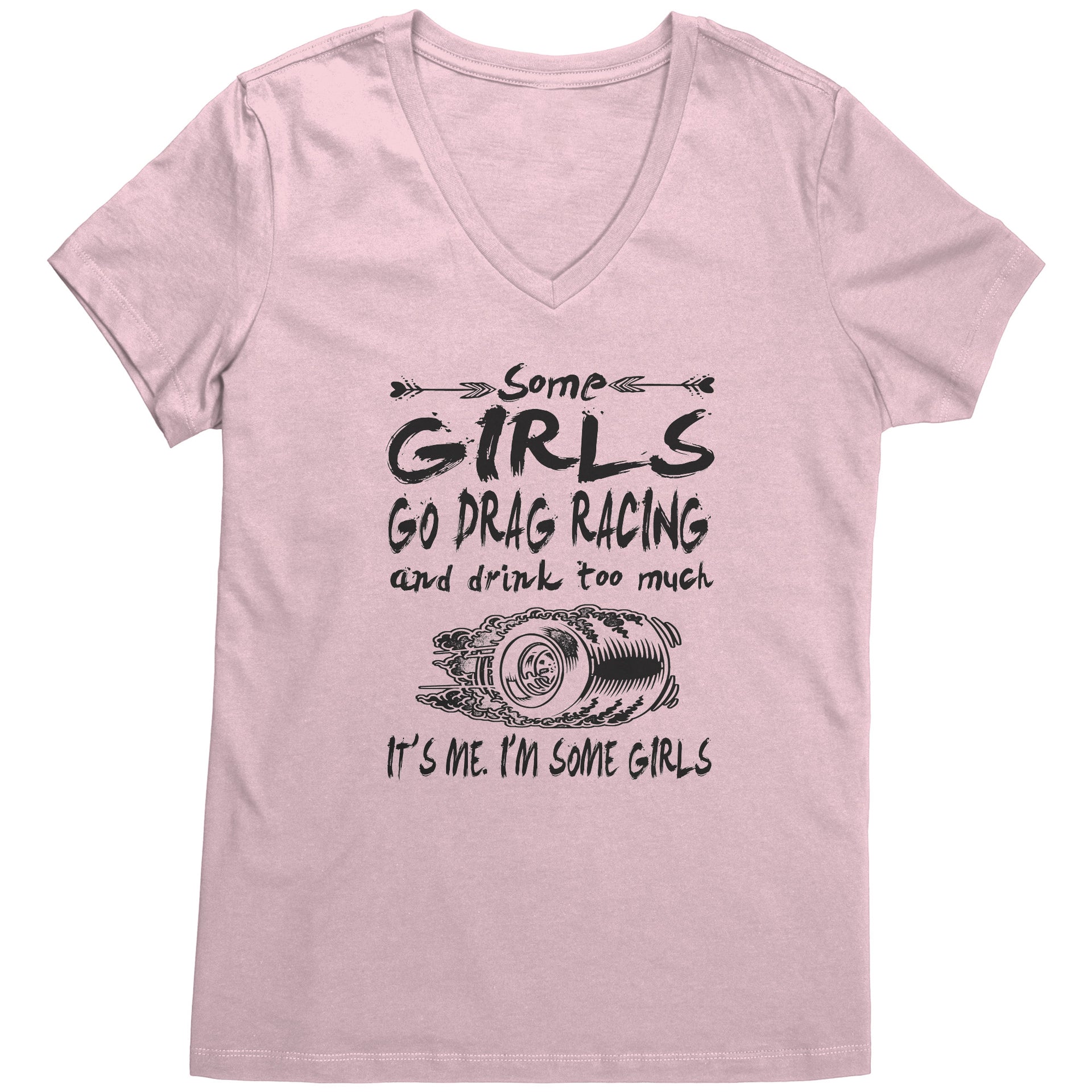 Drag racing women's t-shirts