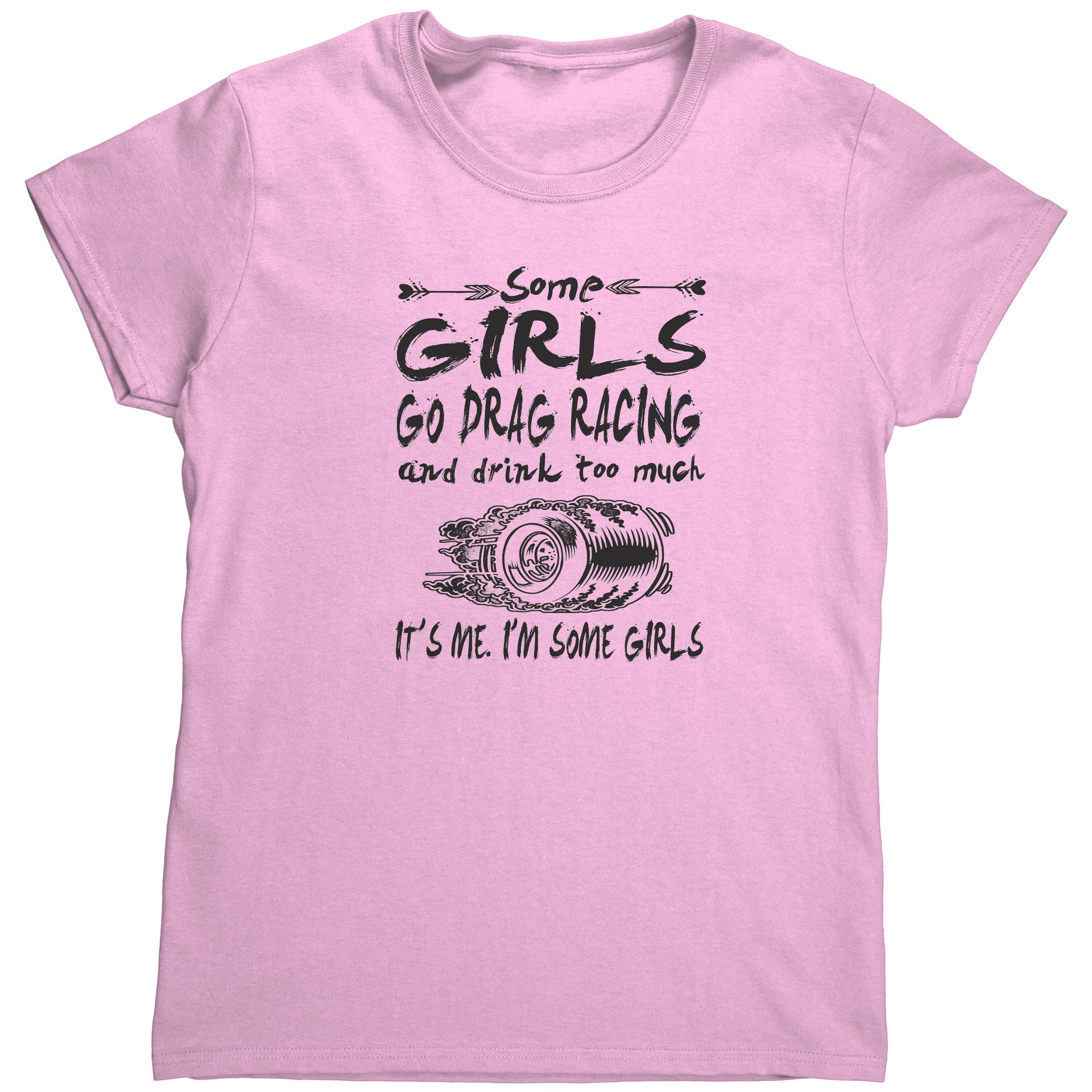 Drag racing women's t-shirts