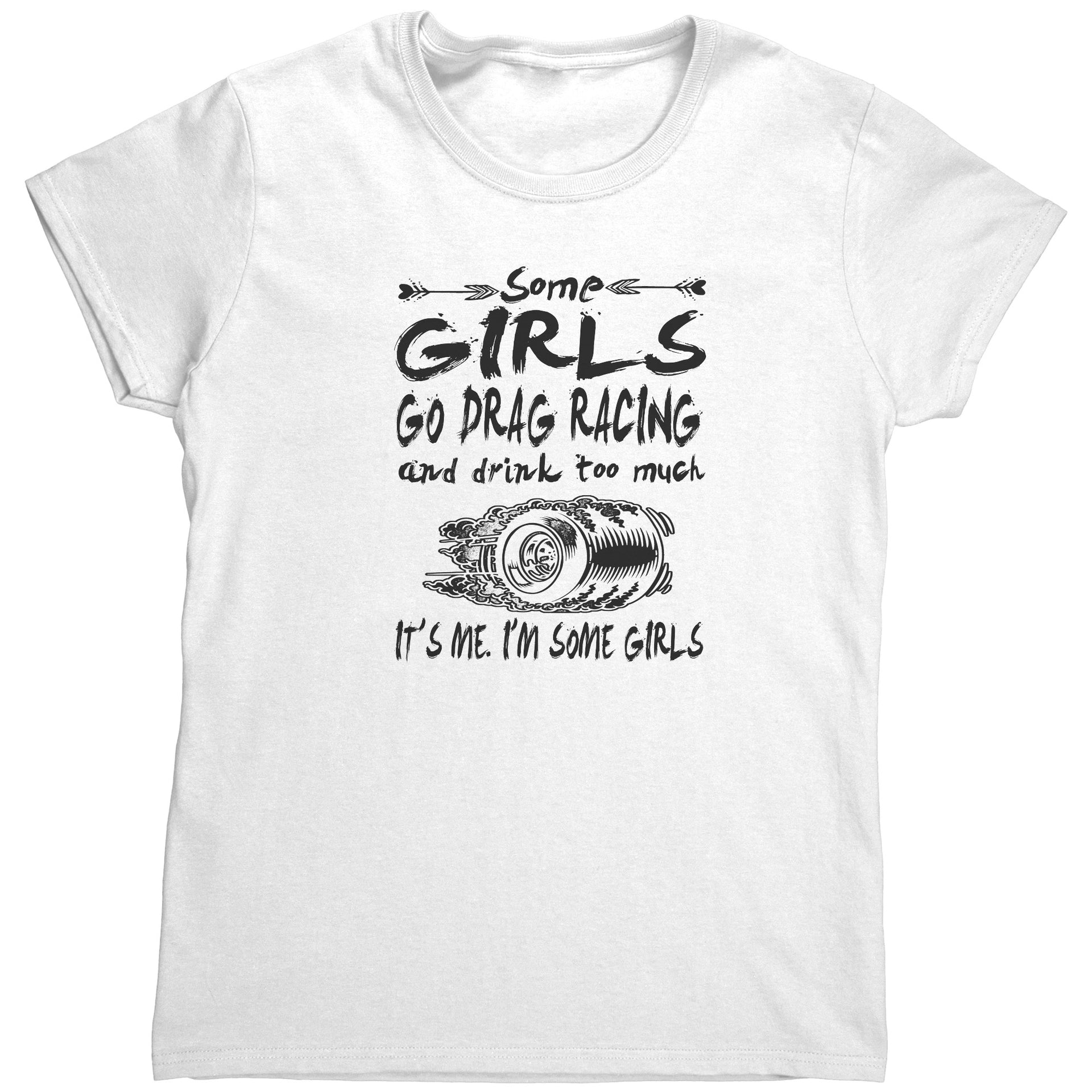 Drag racing women's t-shirts