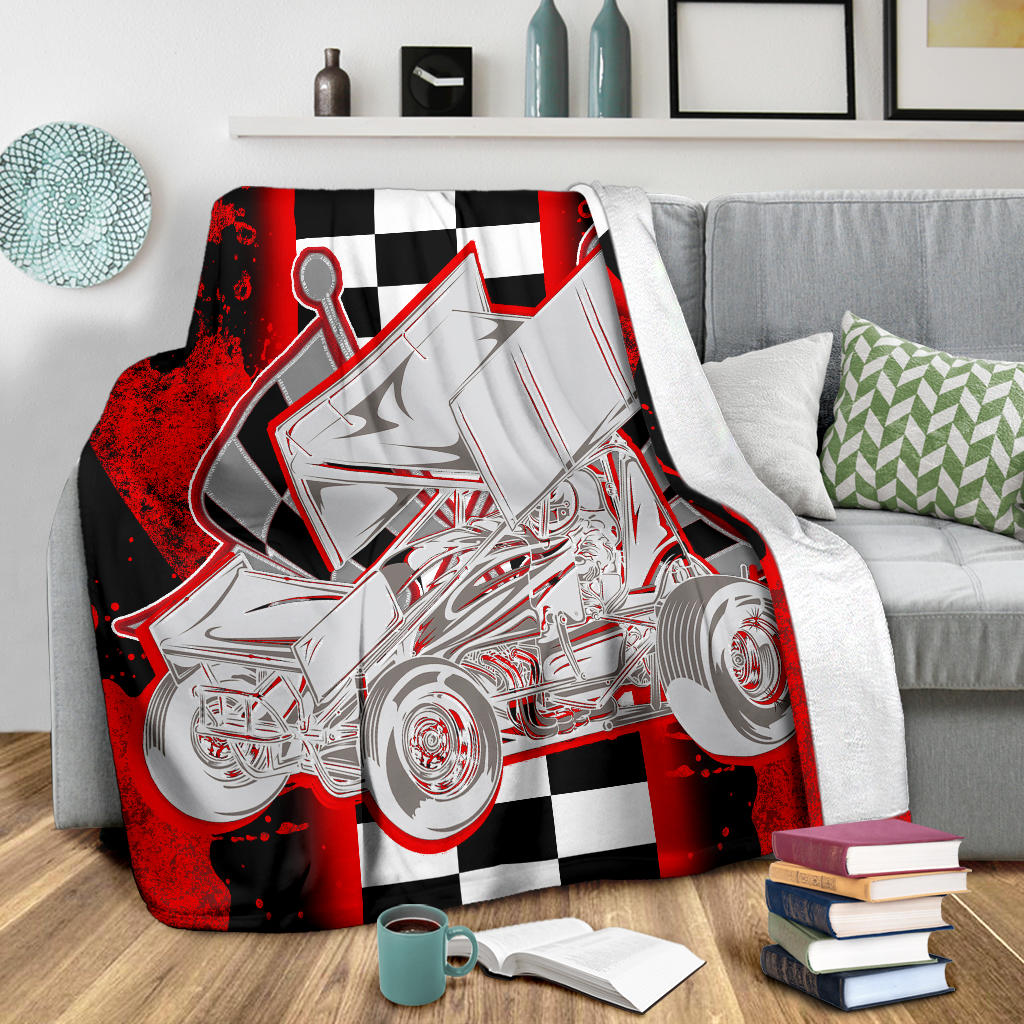 Sprint Car Racing Blanket