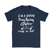 drag racing women's t-shirts