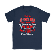 go kart racing mom t-shirts