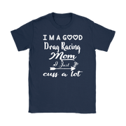 drag racing women's t-shirts