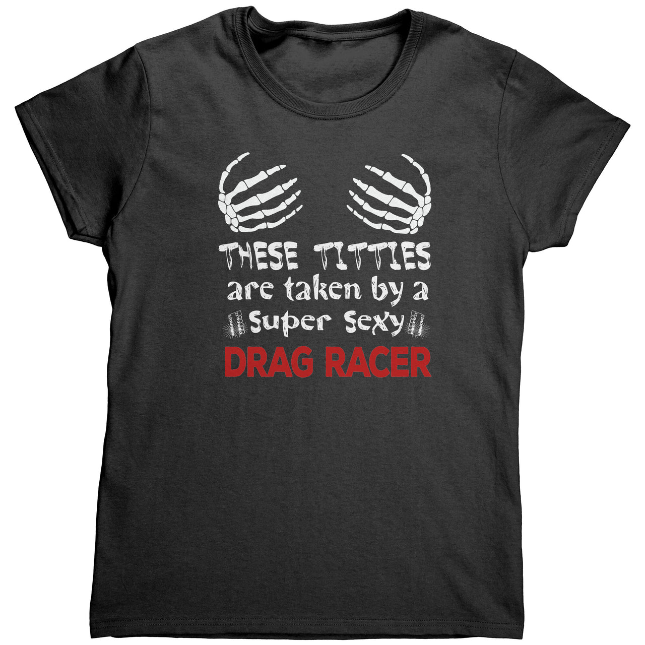 Drag racing women's t-shirts