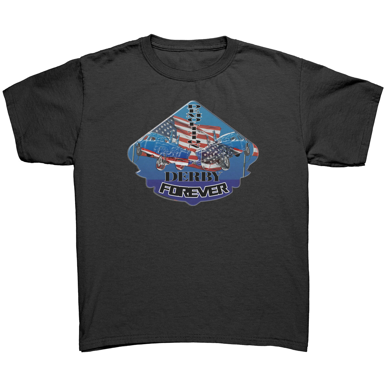 USA Demolition Derby Forever Youth T-shirts/Hoodies