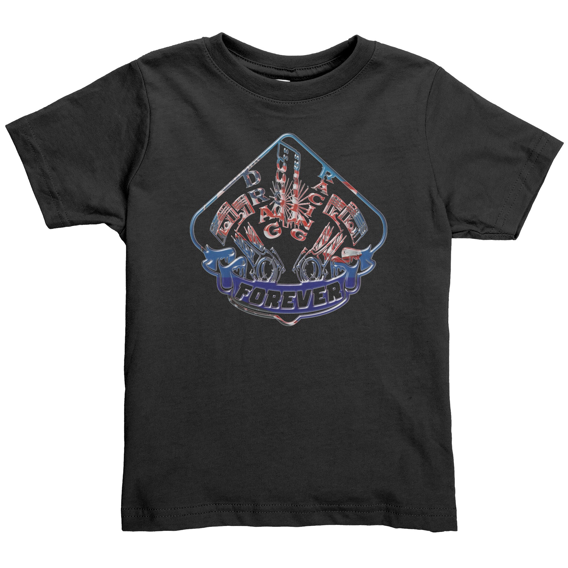USA Drag Racing Forever Baby T-shirts