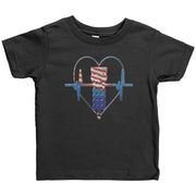 USA Drag Racing Heartbeat Baby T-shirts