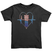 USA Drag Racing Heartbeat Baby T-shirts