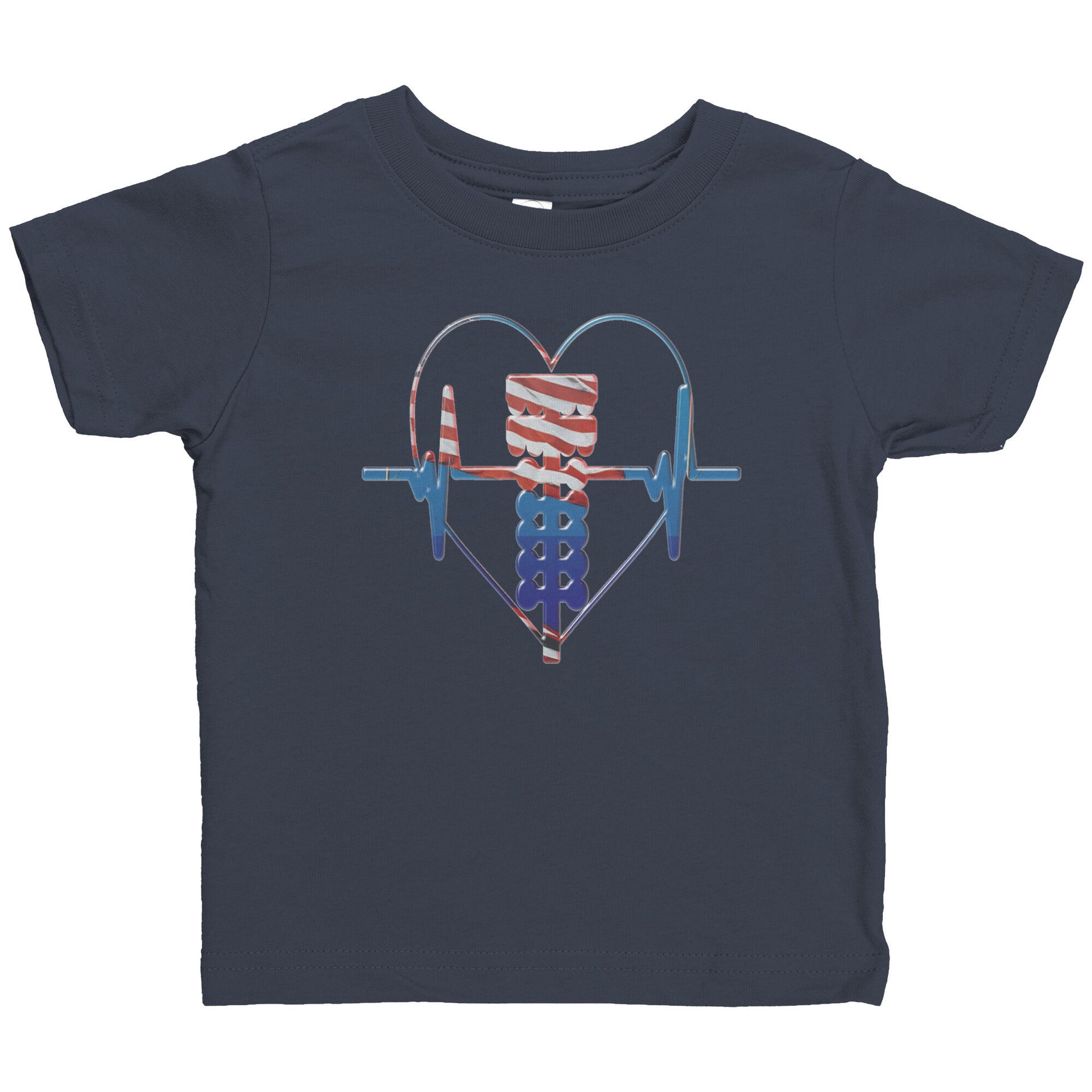 USA Drag Racing Heartbeat Baby T-shirts