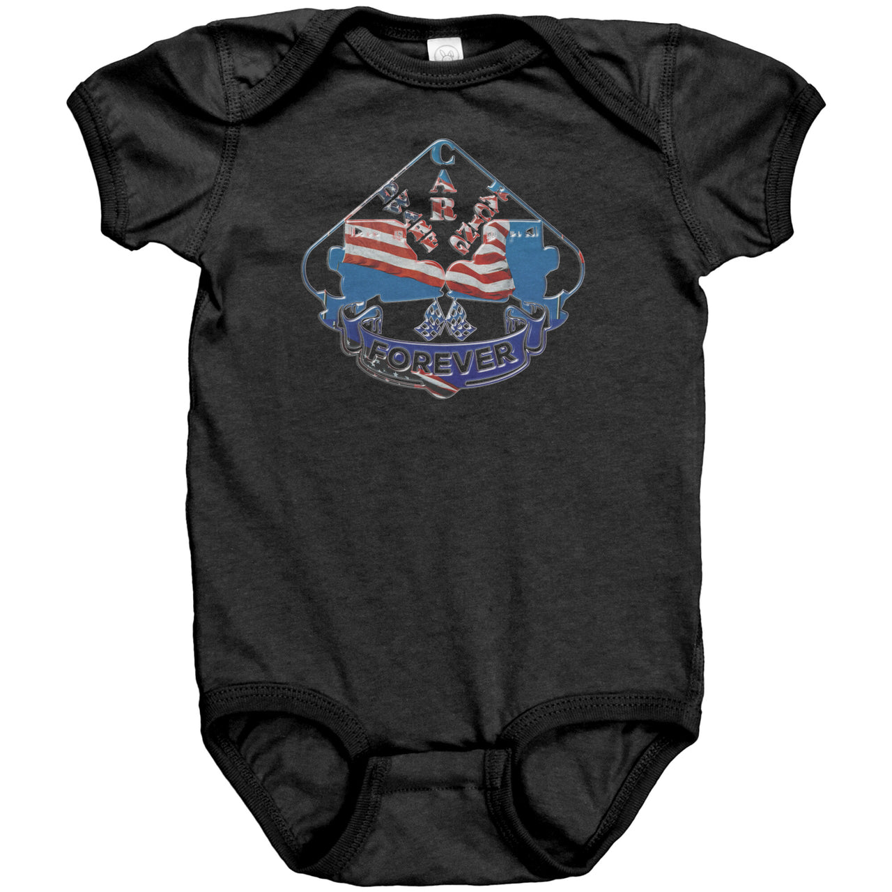 USA Dwarf Car Racing Forever Baby T-Shirts