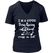 drag racing women's t-shirts