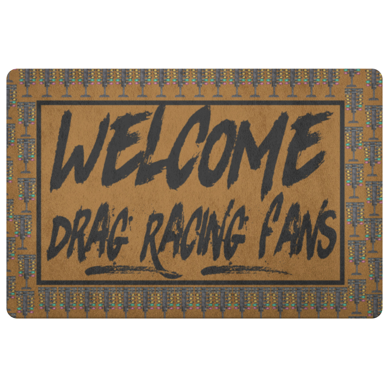 Welcome Drag Racing Fans Doormat