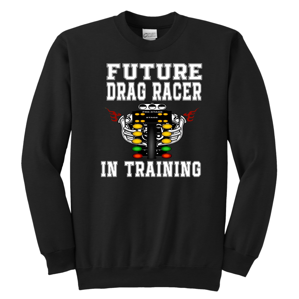 Future Drag Racer In Training Kids Tees