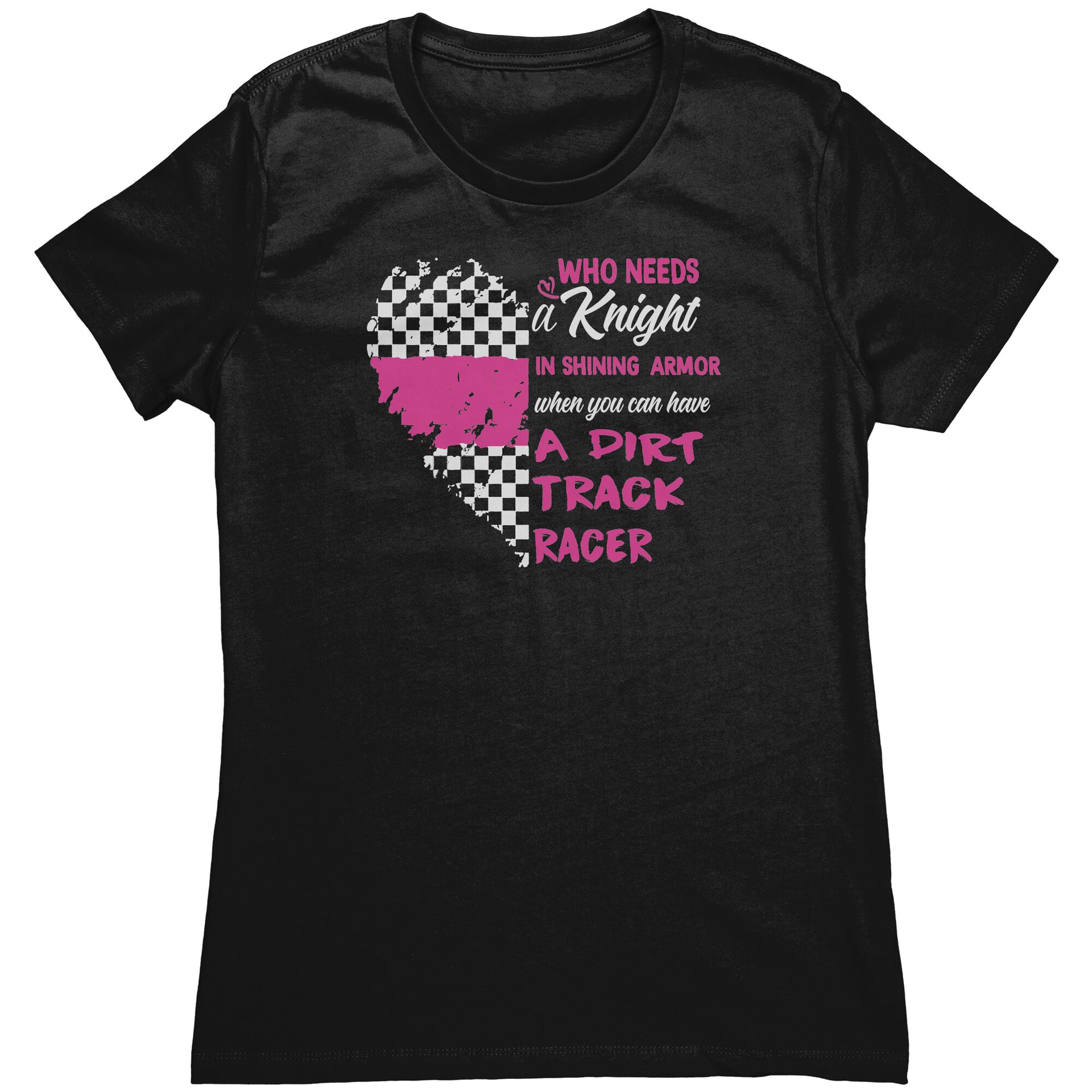 dirt racing women's t-shirts